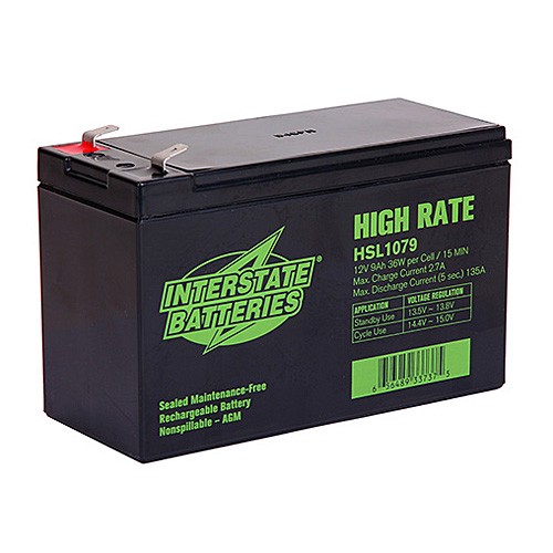 This is an AJC Brand Replacement Toshiba UC1A1A006C6B 12V 9Ah UPS Battery 