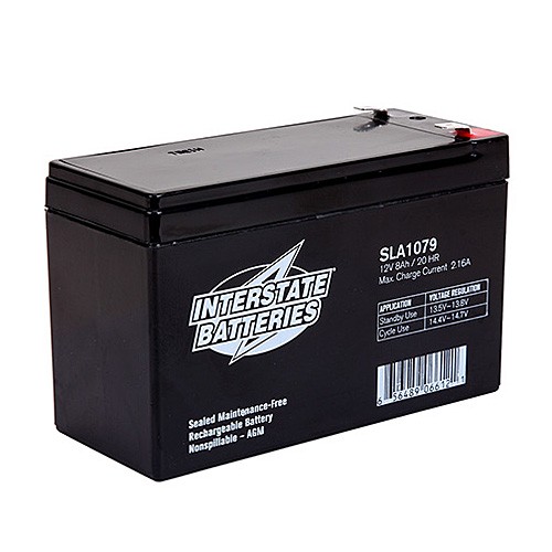 Interstate Batteries SLA1079 $21.09 SB-1079 12V 8.0AH SLA .250 FASTON