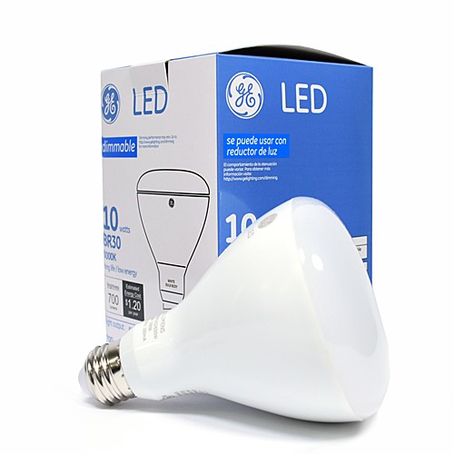 GE Lighting LED10DR303/830W Long Life Dimmable LED 10 Watts BR30 Light Bulb 